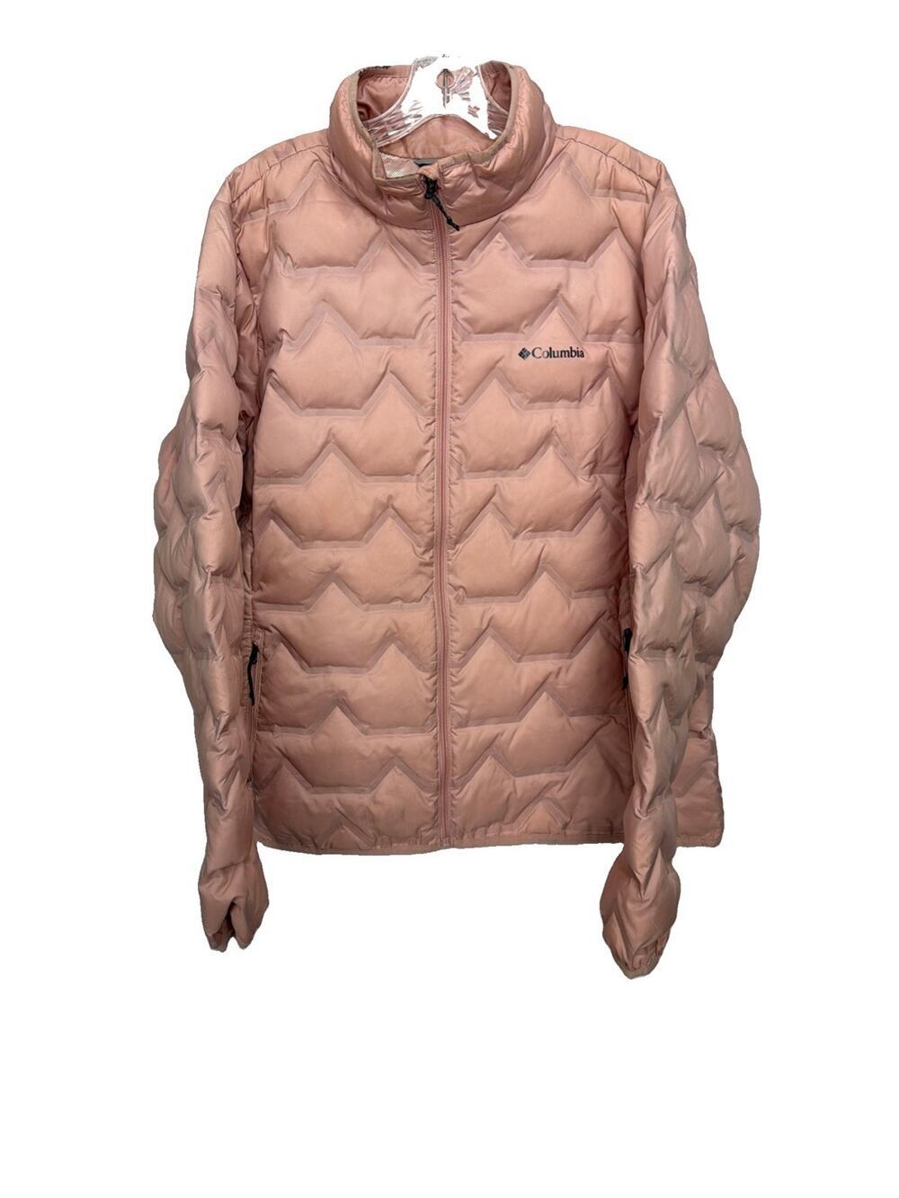 Columbia Delta Ridge 650 Fill Power Down Omni-Heat Full Zip Pink Size XL